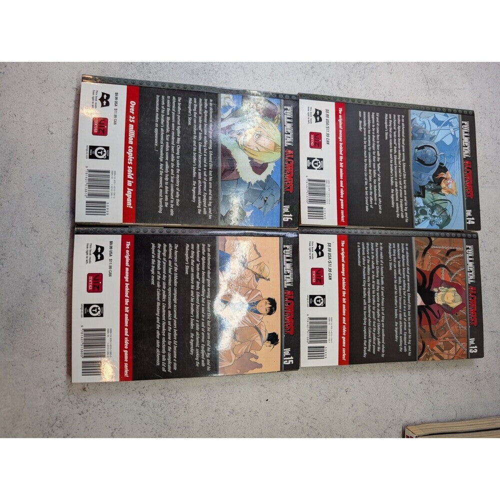 Fullmetal Alchemist Manga Lot Vol. 13–16 (English VIZ Media)