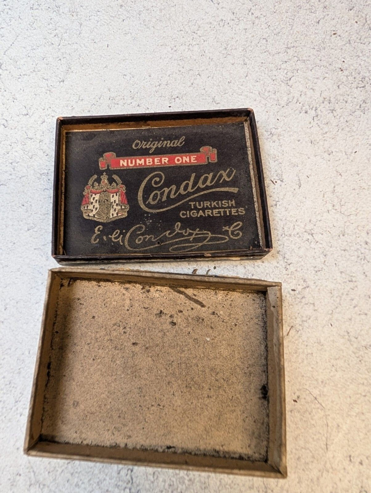 2 Vintage Cigarette Boxes Turkish Trophies Rameses II Empty
