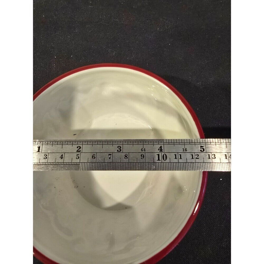 Pfaltzgraff Holiday Garland Christmas Serving Bowl – 7.5" x 3" – Holly