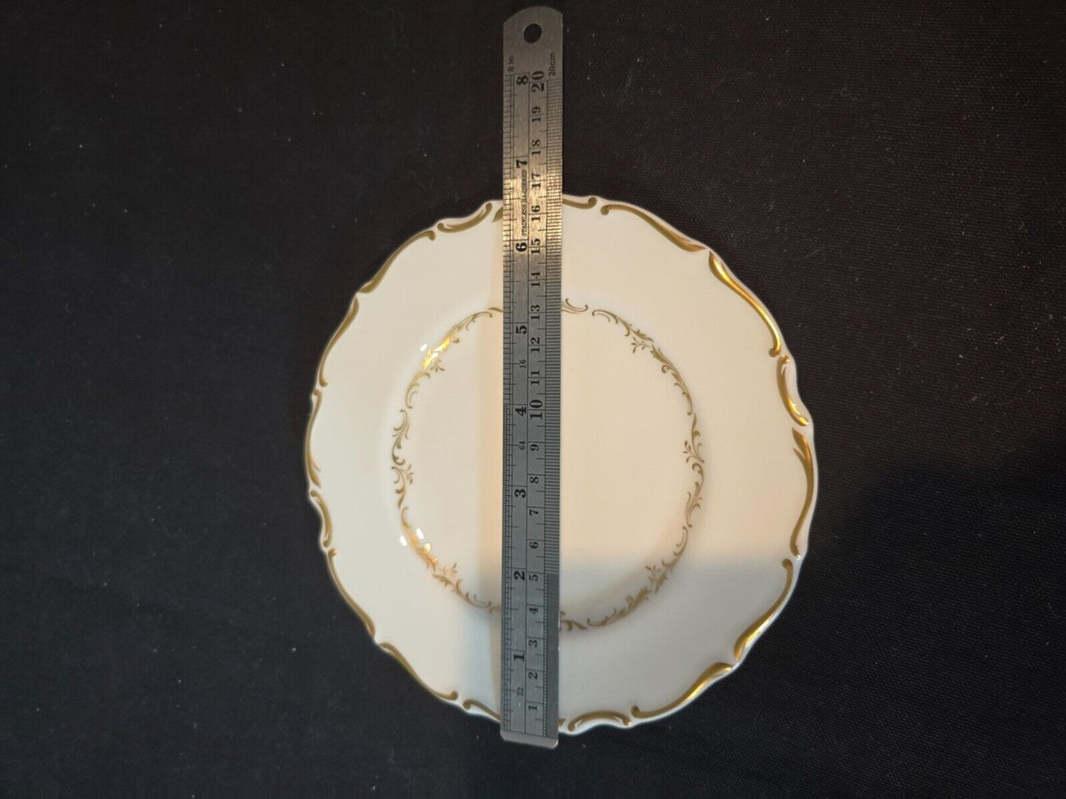 Set 4 Royal Doulton Richelieu White/Gold 6.5" Bread & Butter/Dessert Plate H4957