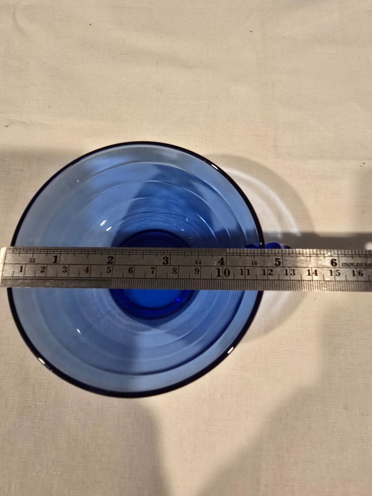 Hazel Atlas Moderntone Cobalt 2-Handled Soup Bowl – Depression Glass – Vtg 1930s