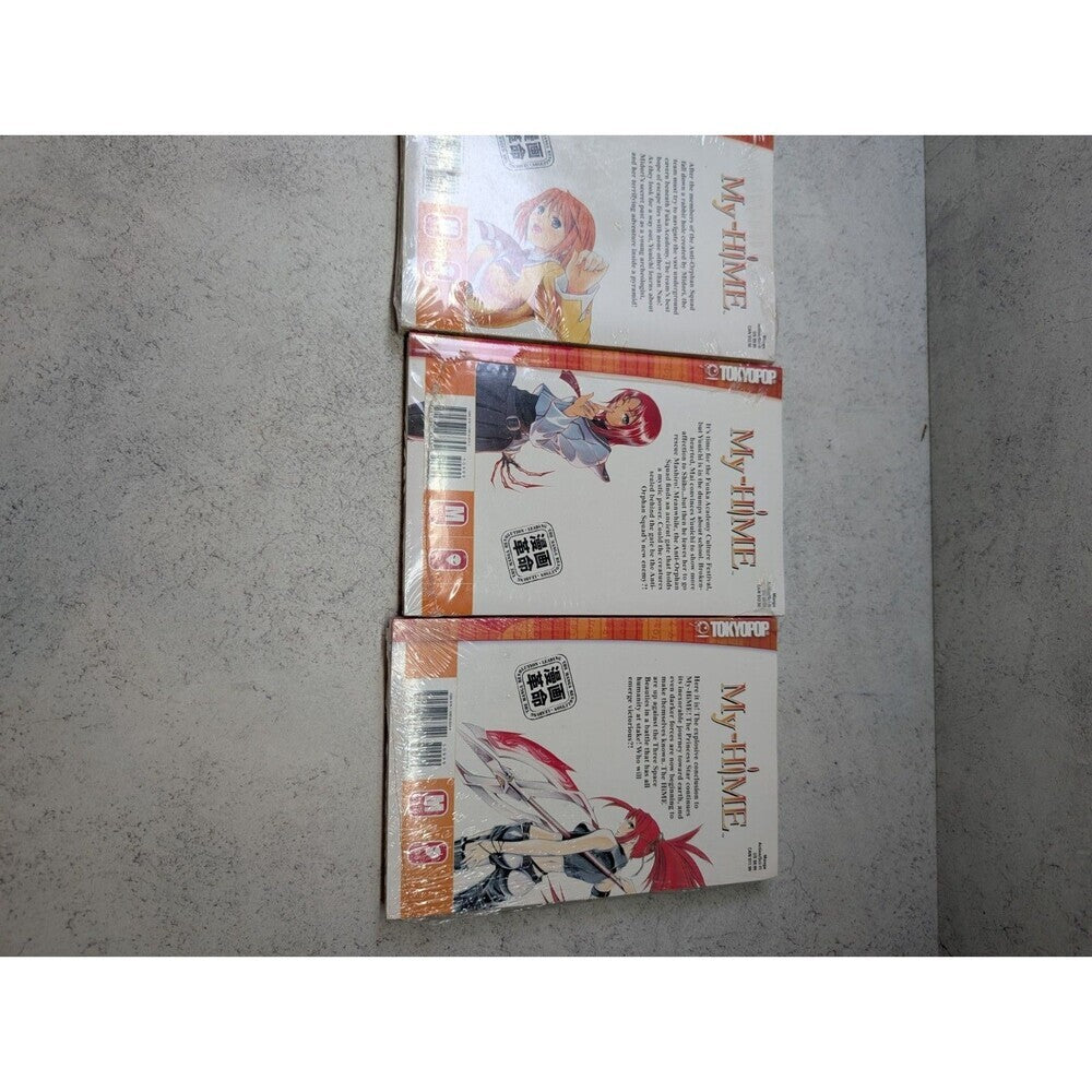 My-HiME Manga Vol 3–5 Sealed Set — Tokyopop English First Printings