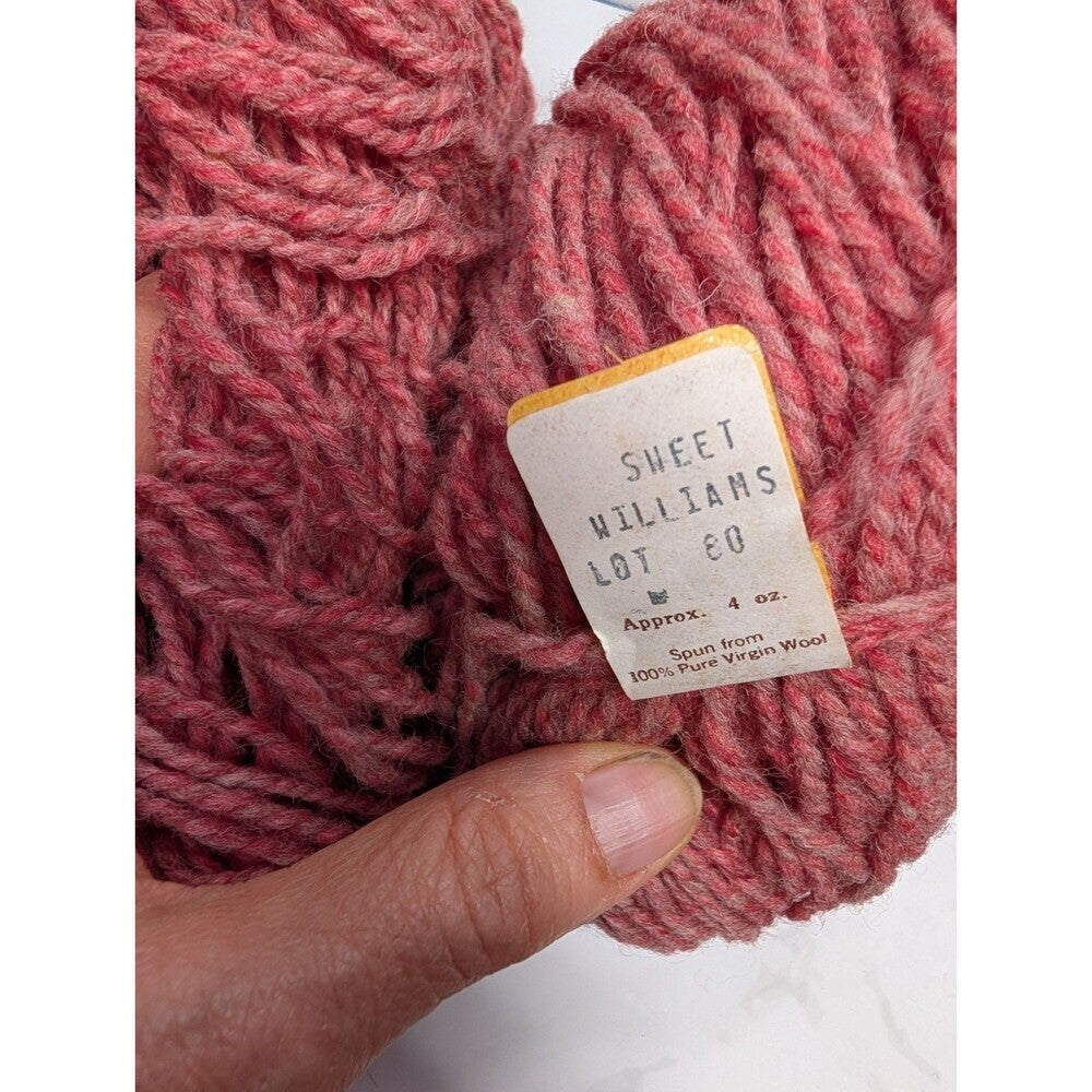 Christopher Sheep Farm Wool Yarn Lot 5 Skeins Richmond Maine Handspun