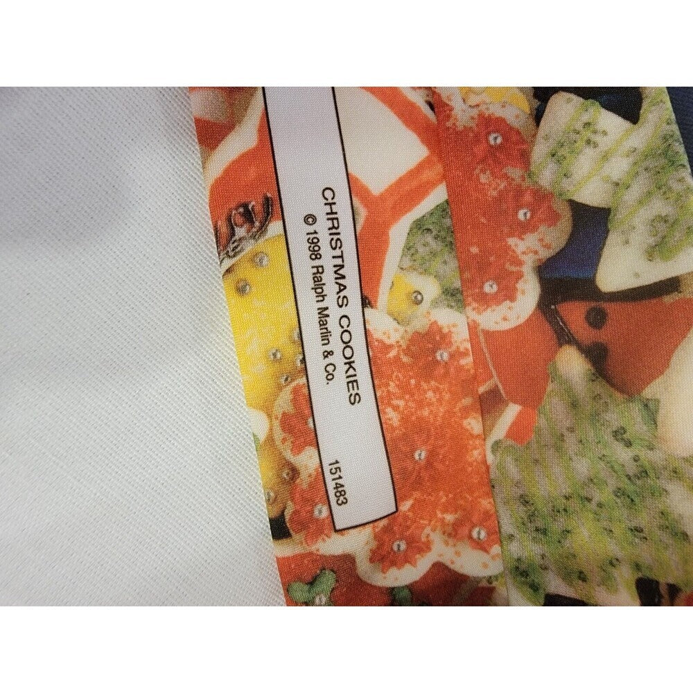 Vintage 1998 Ralph Marlin Christmas Cookies Men's Tie