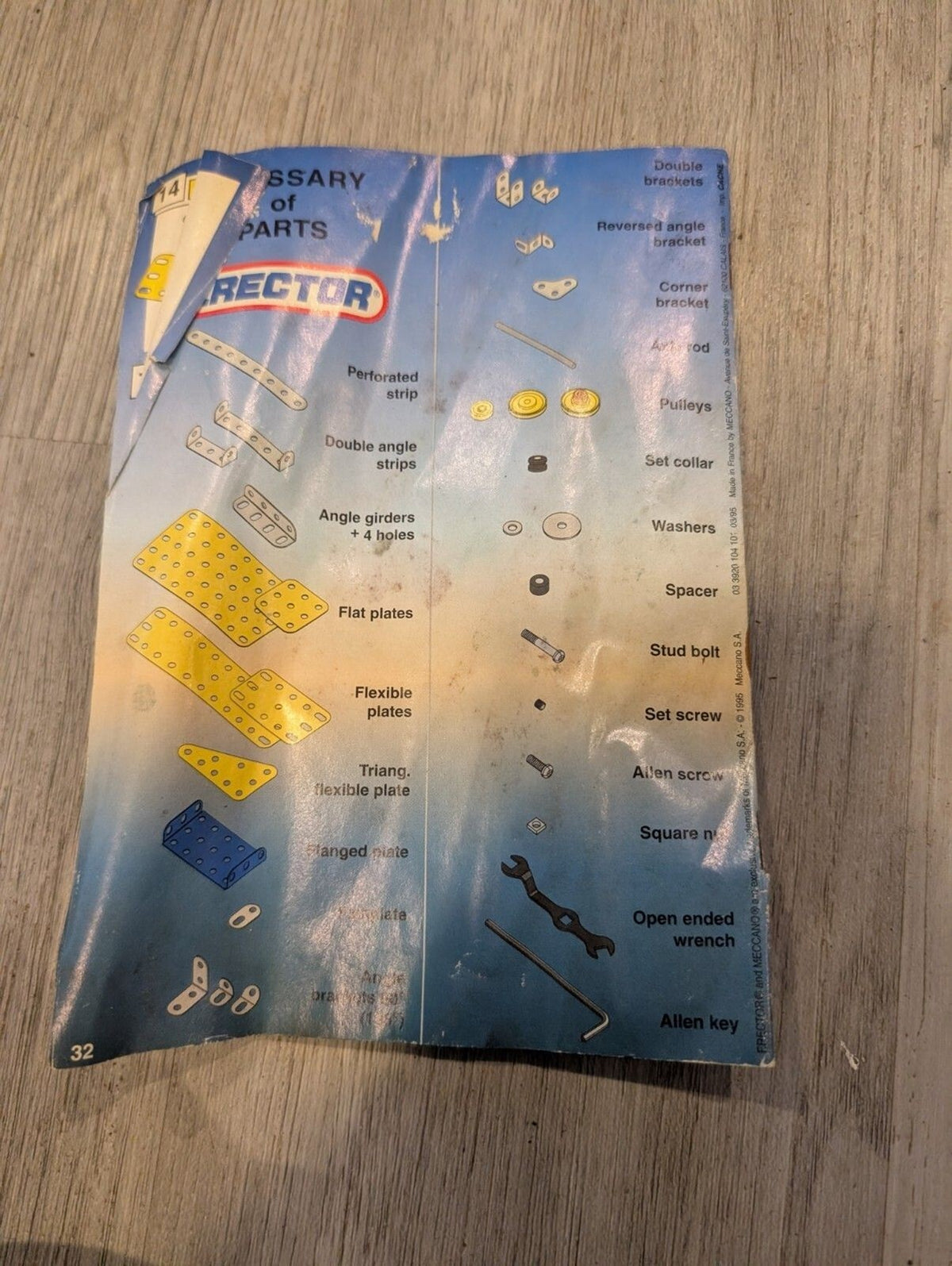 Vintage Meccano Erector Instruction Booklets – Lot of 5 with Bonus Insert