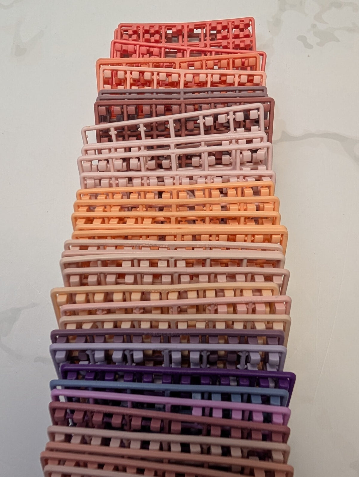 PixelHobby Classic Pixel/Tiles Squares Bulk Lot Warm Tones Red Brown Yellow
