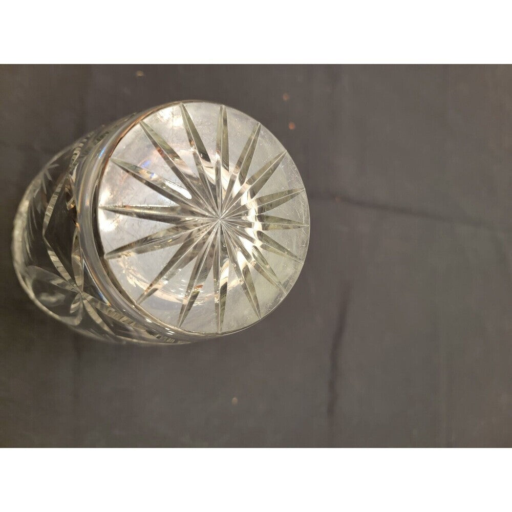 American Brilliant Hobstar/Pinwheel Cut Crystal/Glass Vase, ~1880-1900