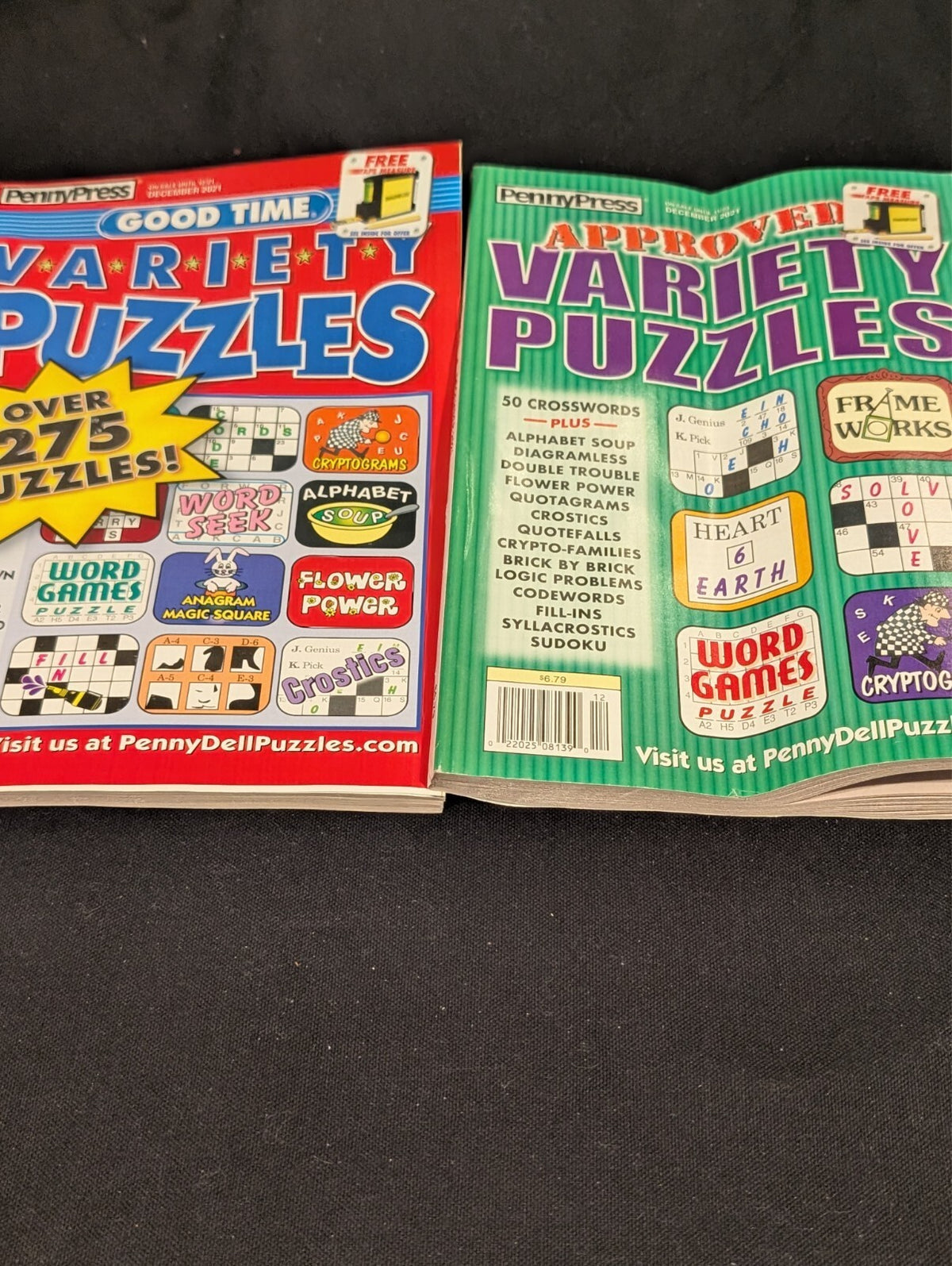 Lot of 8 Penny Press Variety Puzzle Books 2021-2022 New Unused