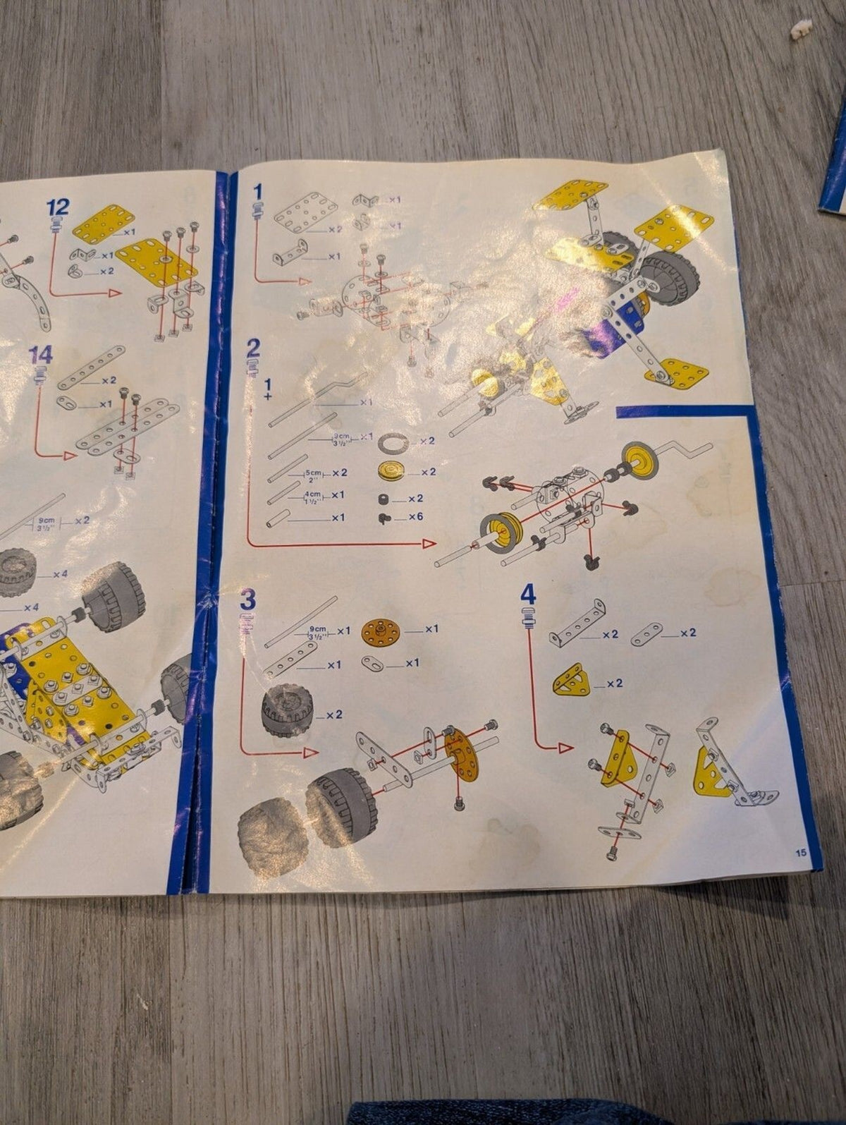 Vintage Meccano Erector Instruction Booklets – Lot of 5 with Bonus Insert