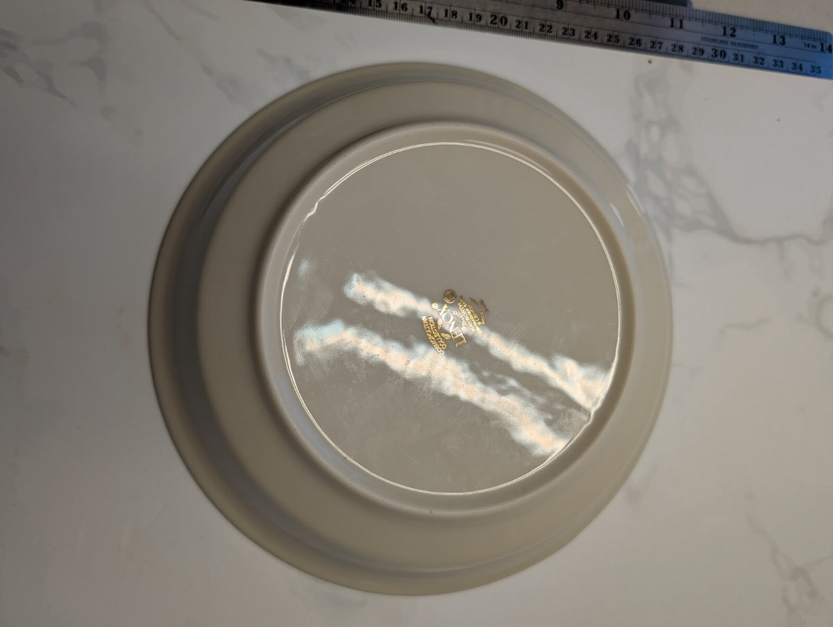 Lenox Hayworth Coupe Soup Bowls Set of 2 Ivory Gold Trim 7.75in USA
