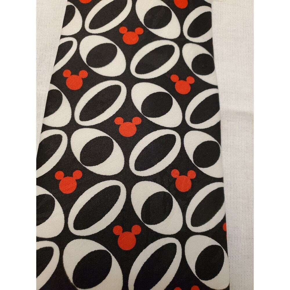 Vtg New w/out tag Disney Tie by Balancine Inc Black/White/Red