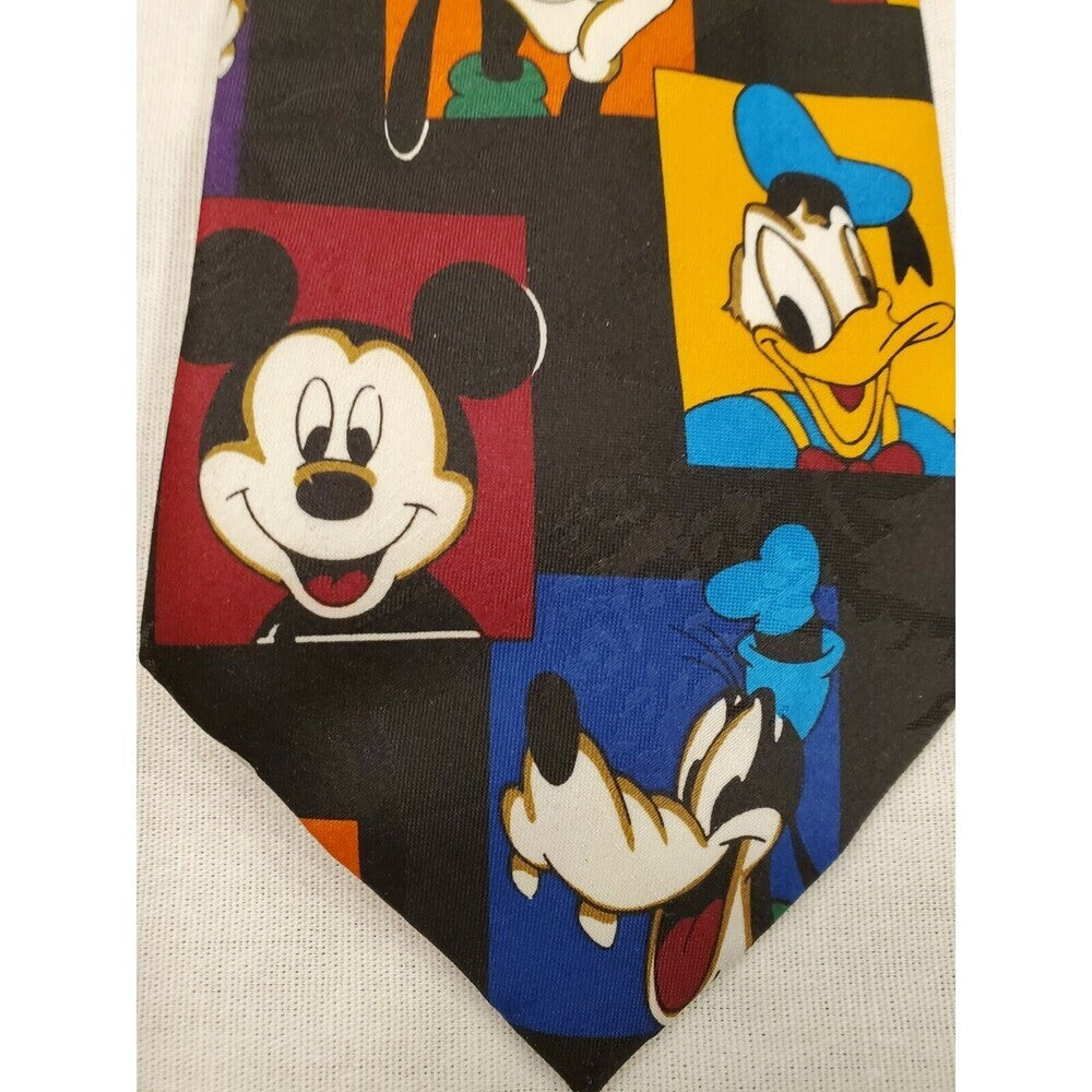 Vintage Disney Mickey Mouse, Donald Duck, Goofy, Pluto Tie NWT
