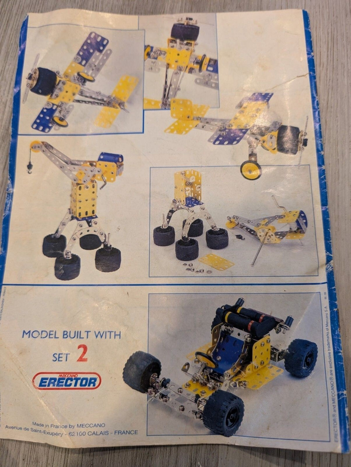 Vintage Meccano Erector Instruction Booklets – Lot of 5 with Bonus Insert