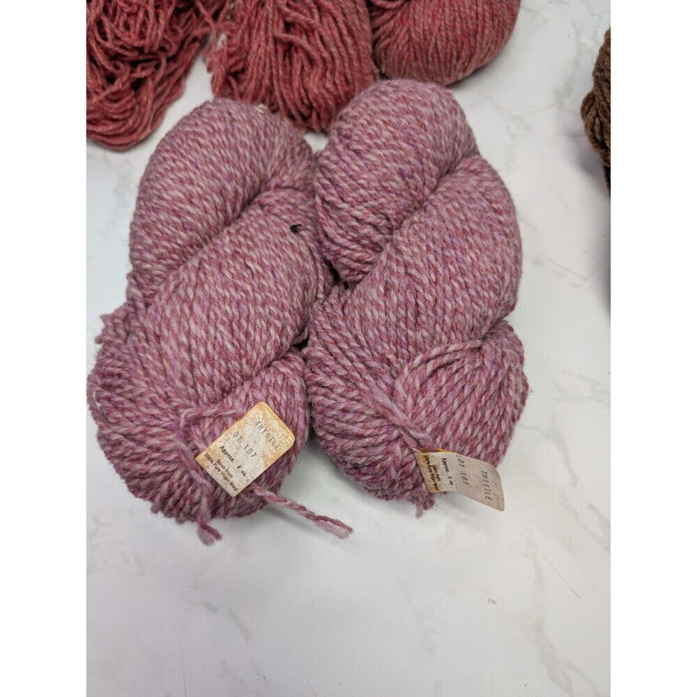 Christopher Sheep Farm Wool Yarn Lot 5 Skeins Richmond Maine Handspun