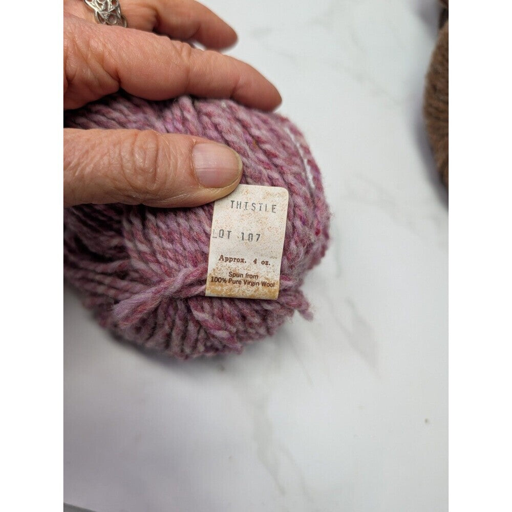 Christopher Sheep Farm Wool Yarn Lot 5 Skeins Richmond Maine Handspun