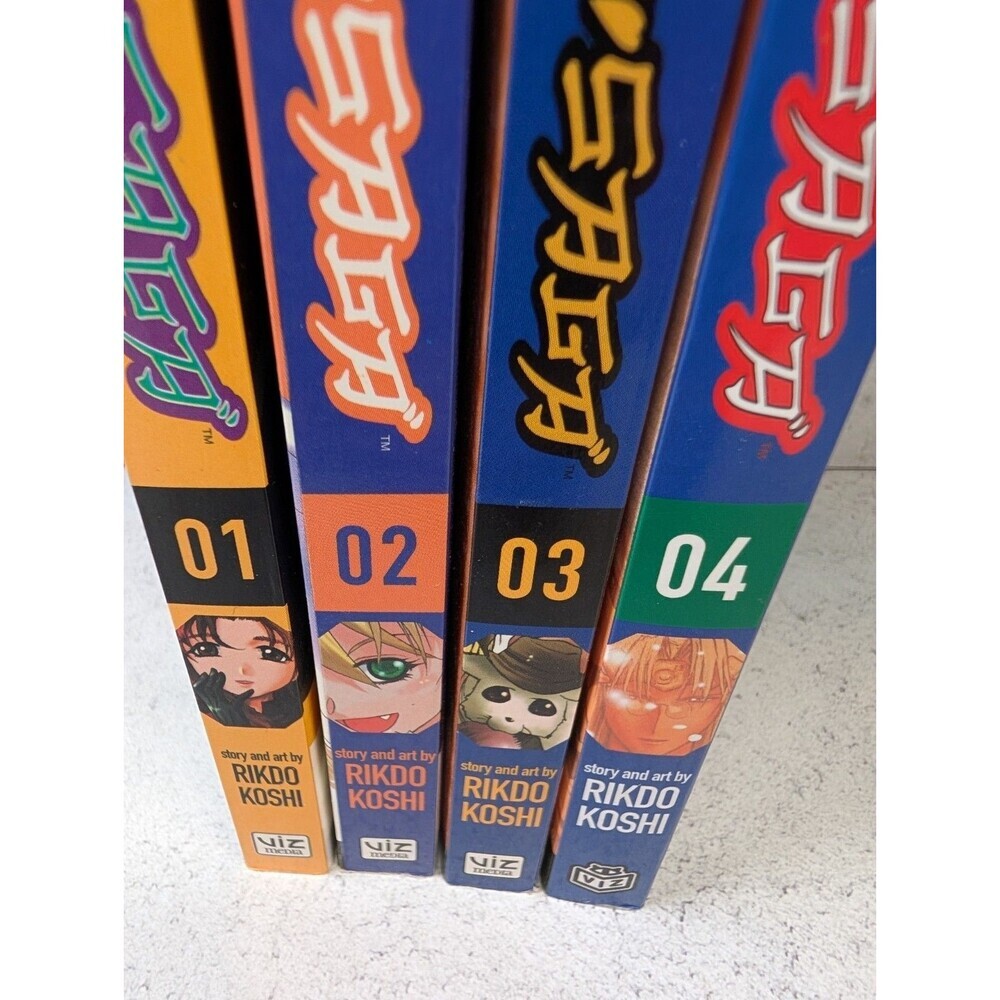 Excel Saga Manga Lot Vol 1 2 3 4 Complete Set Rikdo Koshi Viz Media Action