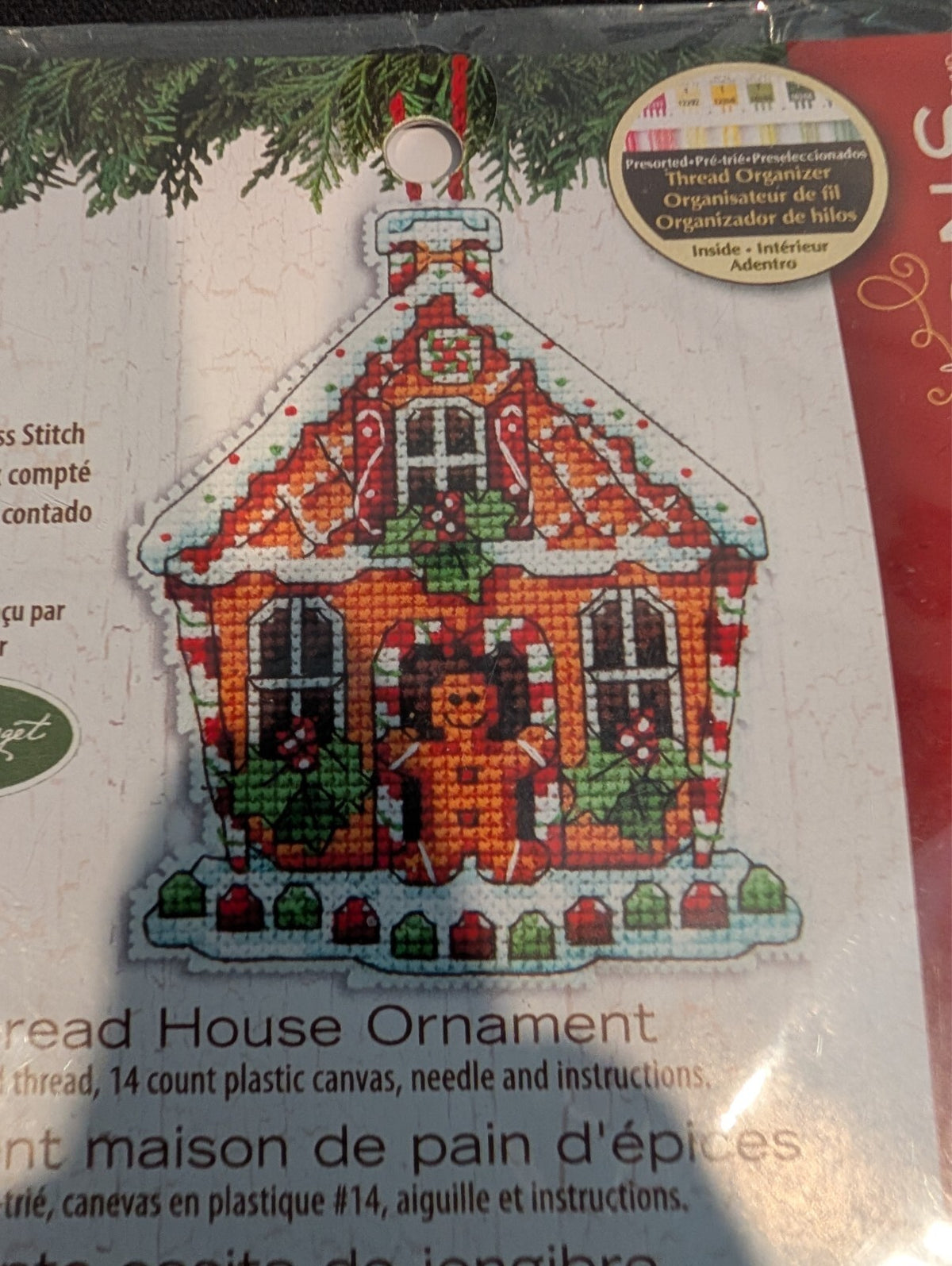 Dimensions Gingerbread House Ornament Kit 70-08917 Susan Winget Plastic Canvas
