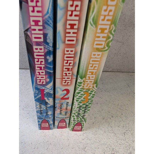 Psycho Busters Manga Lot Vol 1, 2, 3 English Del Rey Kodansha Complete Se