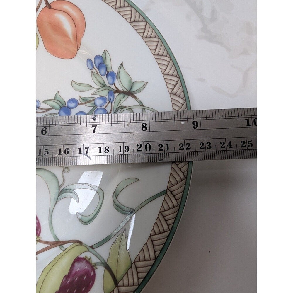 Dansk Umbrian Fruits Set of 4 Salad Plates 9" Portugal