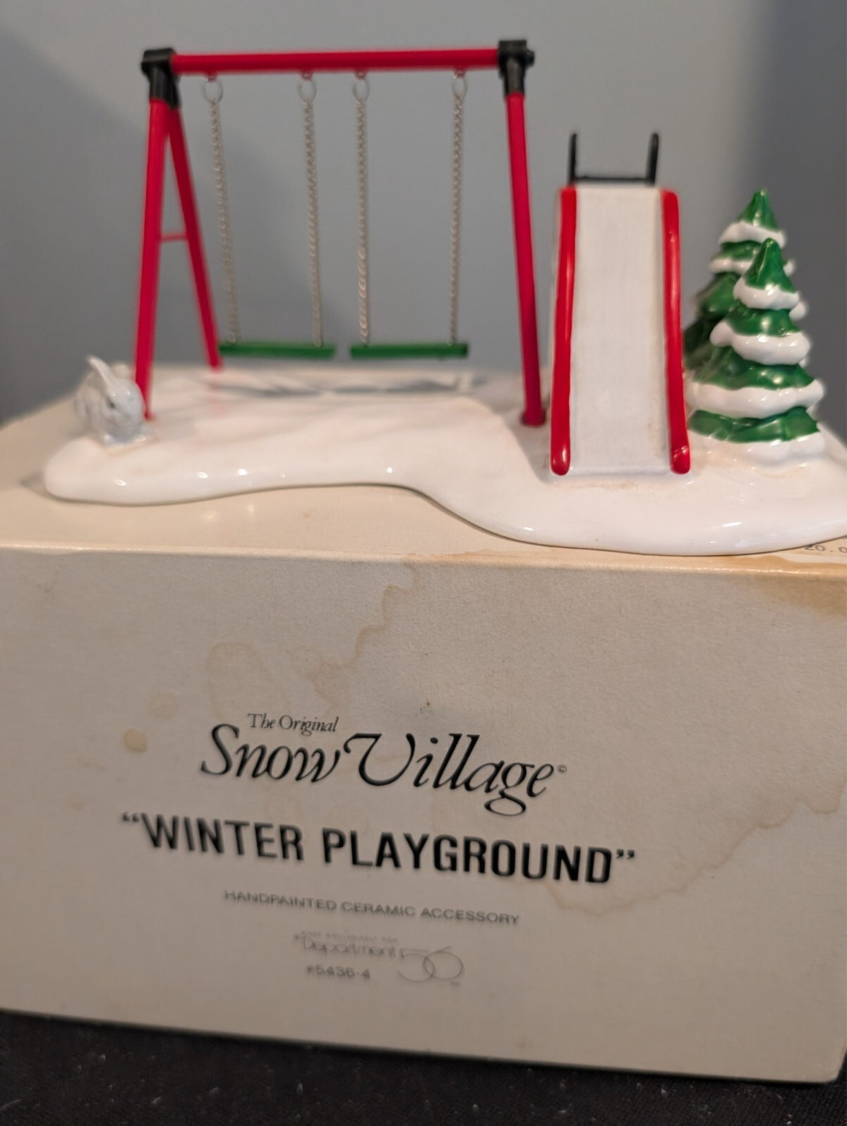 Dept 56 Snow Village Peppermint Porch Day Care 5485-2 Winter Playground 5436-4