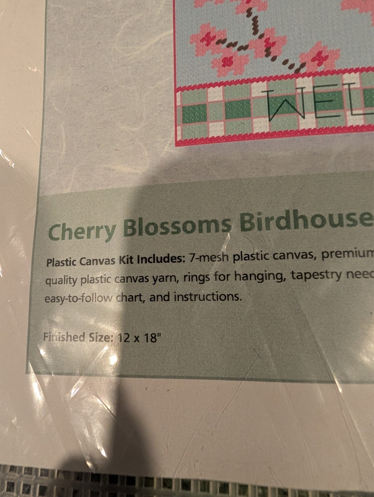 4 Herrschners Birdhouse Porch Flag Plastic Canvas Kits Chickadees Wildflowers