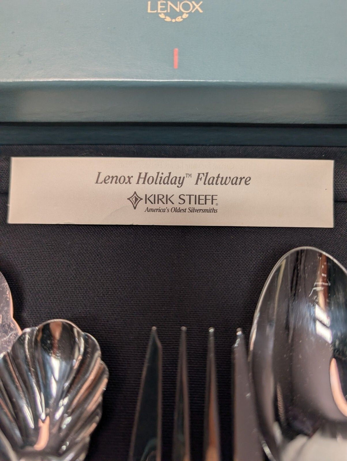 New Vintage LENOX HOLIDAY Kirk Stieff Collection Hostess Flatware Set