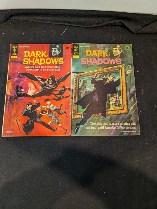 Gold Key Dark Shadows Comics Pair #20 & #21 1973 Barnabas Collins Horror 15c