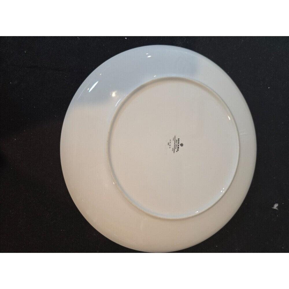 Set of 4  Mikasa Aries 8262 Dinner Plates - Wheat W/Green & Gray Stalk