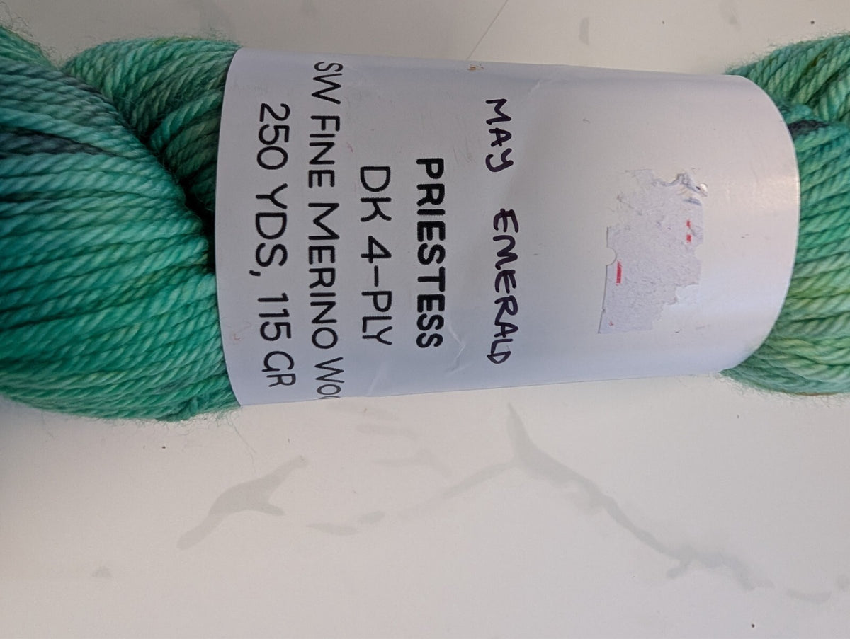 4 Skeins Indie Hand Dyed DK Yarn Ritual Dyes The Yarn Addict Co Hidden Pond 430g