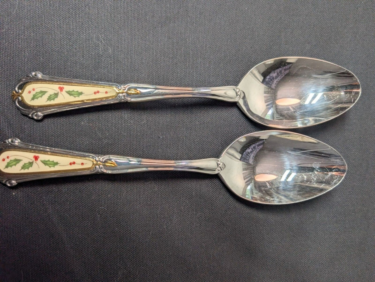 New Vintage LENOX HOLIDAY Kirk Stieff Collection Hostess Flatware Set
