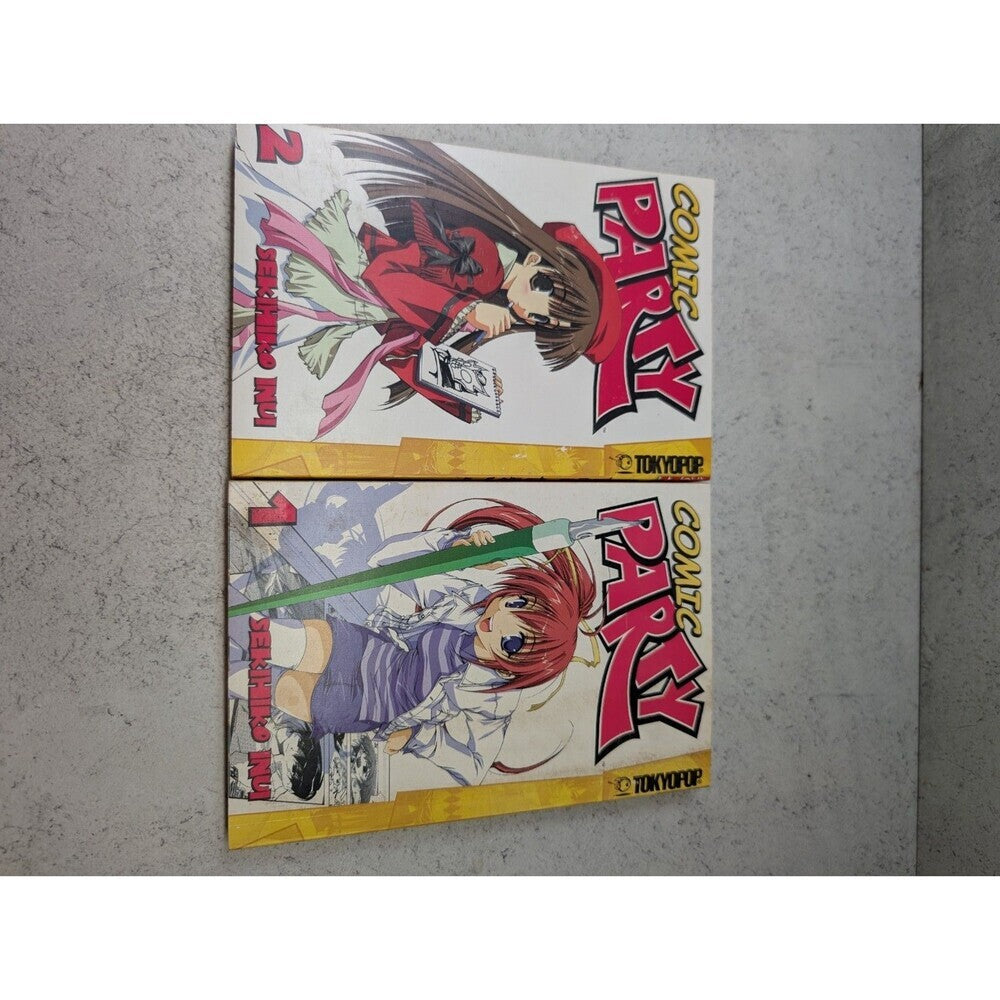 Comic Party Manga Vol. 1 2 Lot Tokyopop English Sekihiko Inui