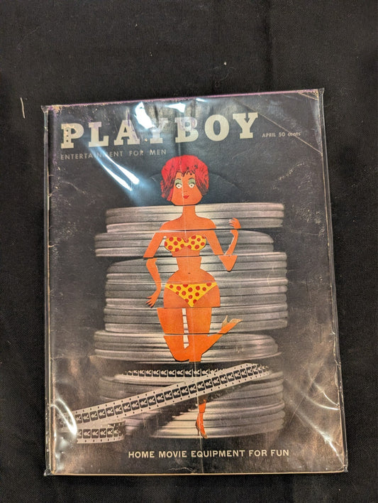 Playboy Magazine April 1960 Vintage Complete Centerfold Present Vol 7 No 4