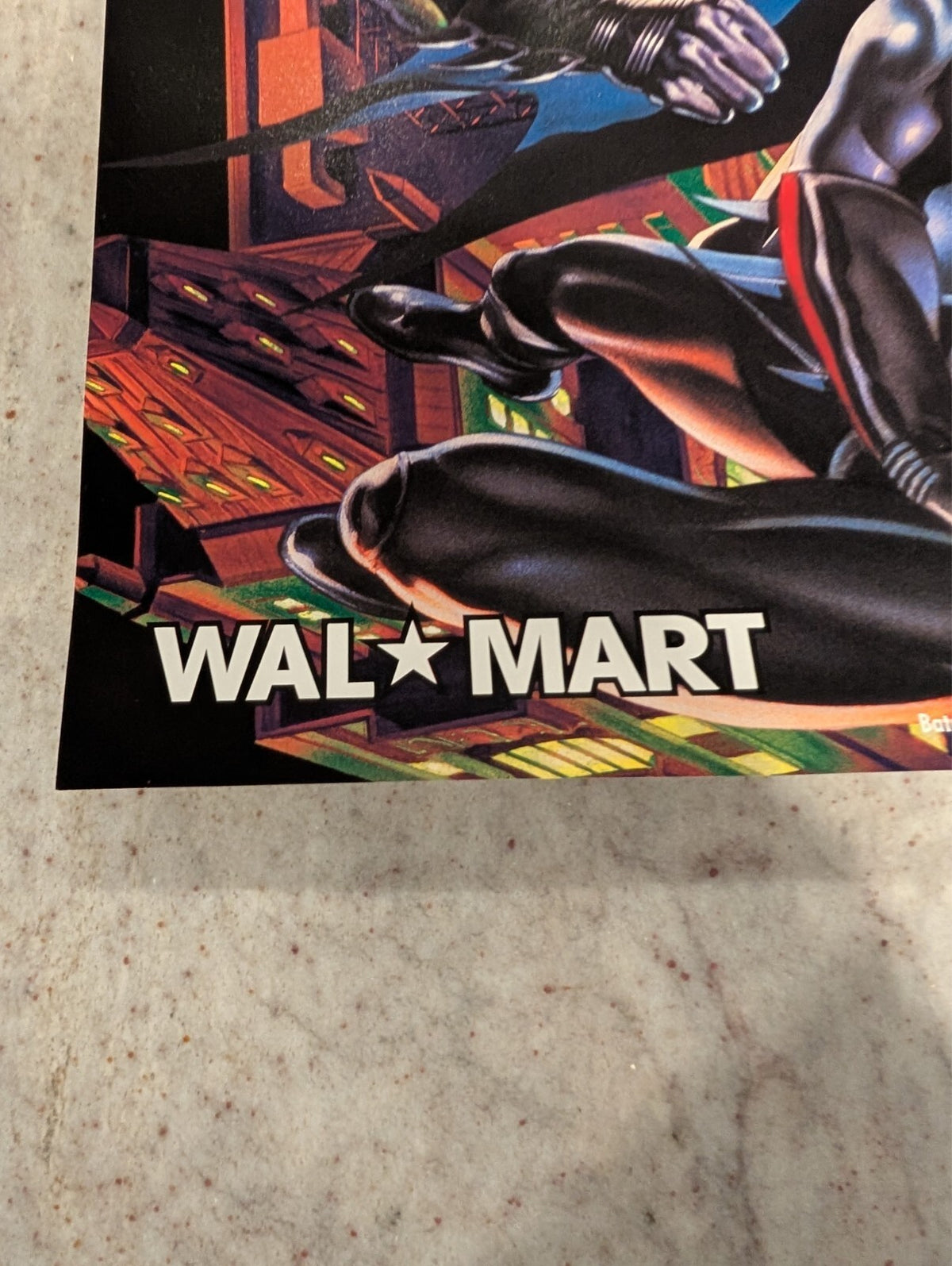1997 Batman & Robin Movie Promo Poster Frito Lay Wal-Mart DC Comics George Cloon