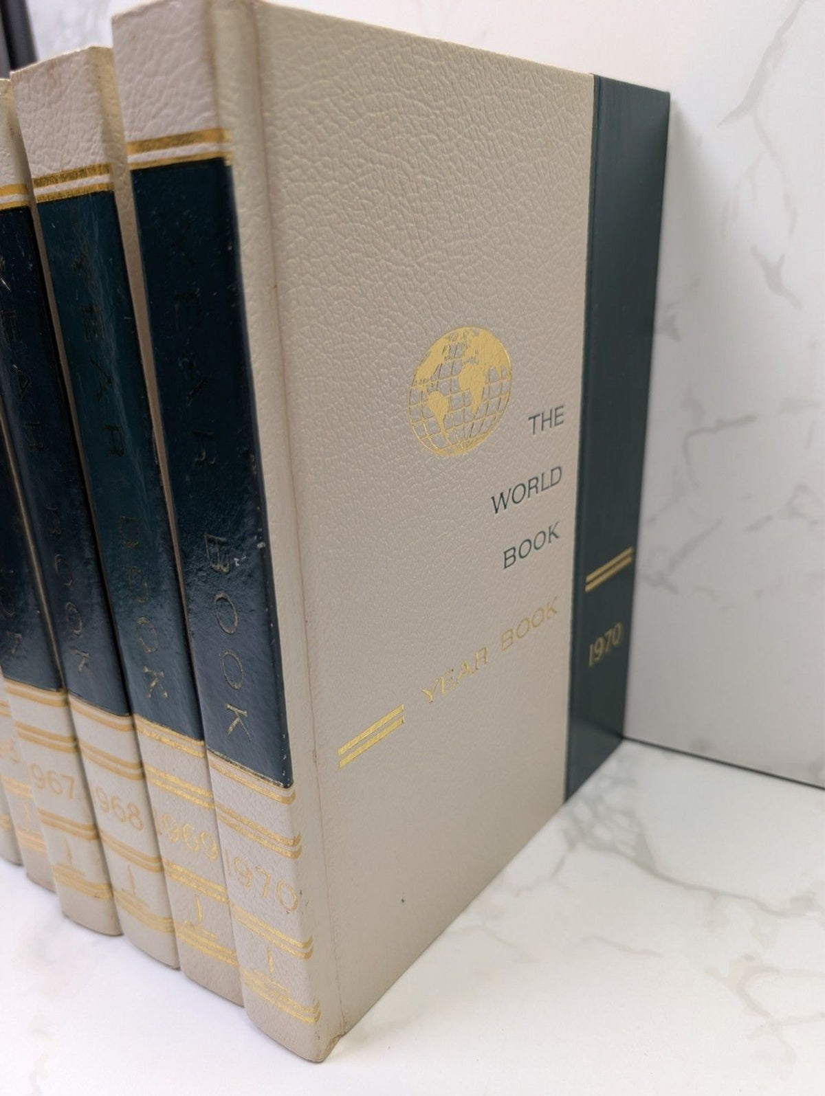 The World Book Encyclopedia Year Book Set 1965–1970 Vietnam Era 6 Volumes HC