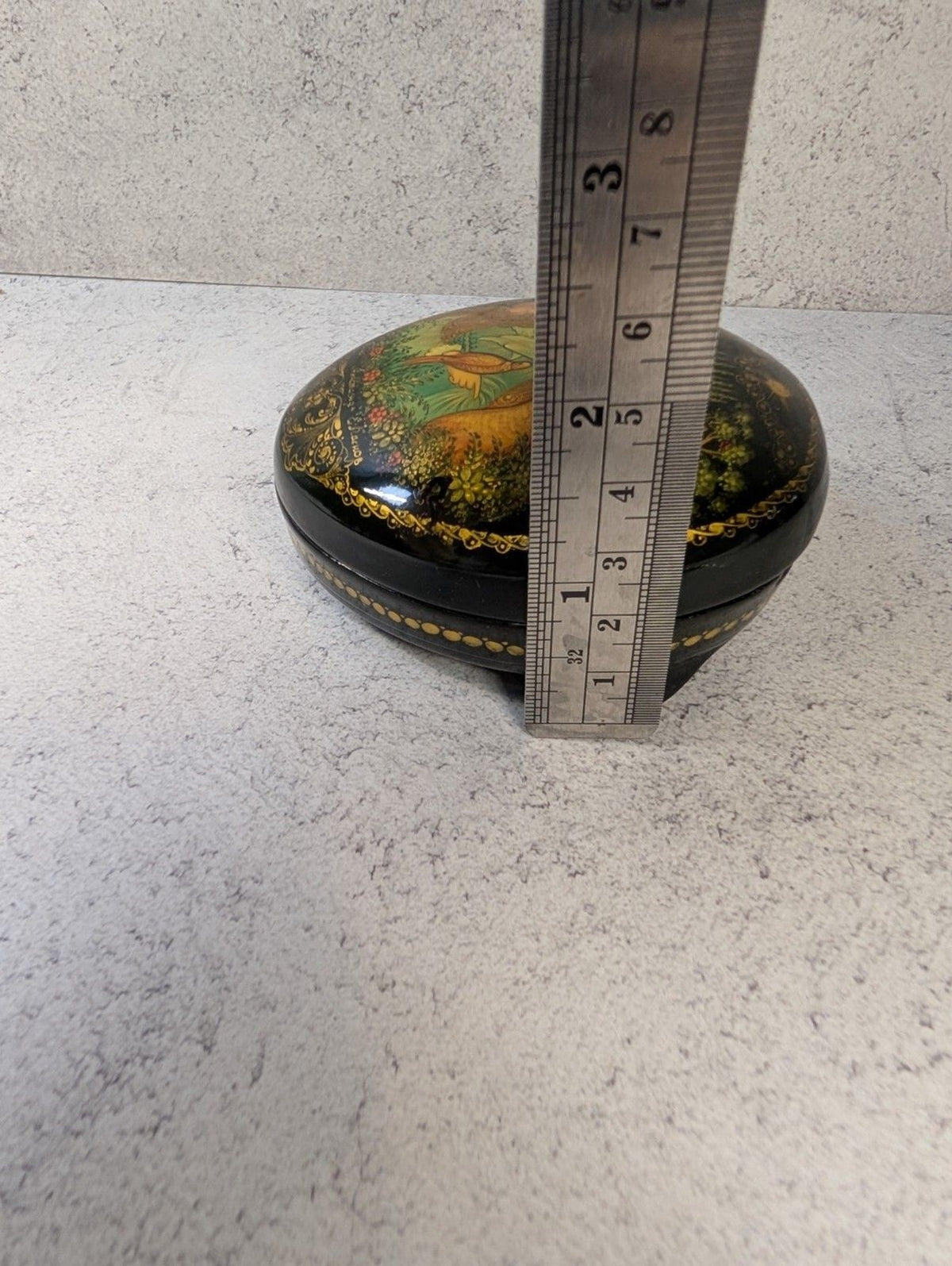 Signed Palekh Russian Lacquer Box – “Anastasia” Forest Maiden Scene Hand-Painted