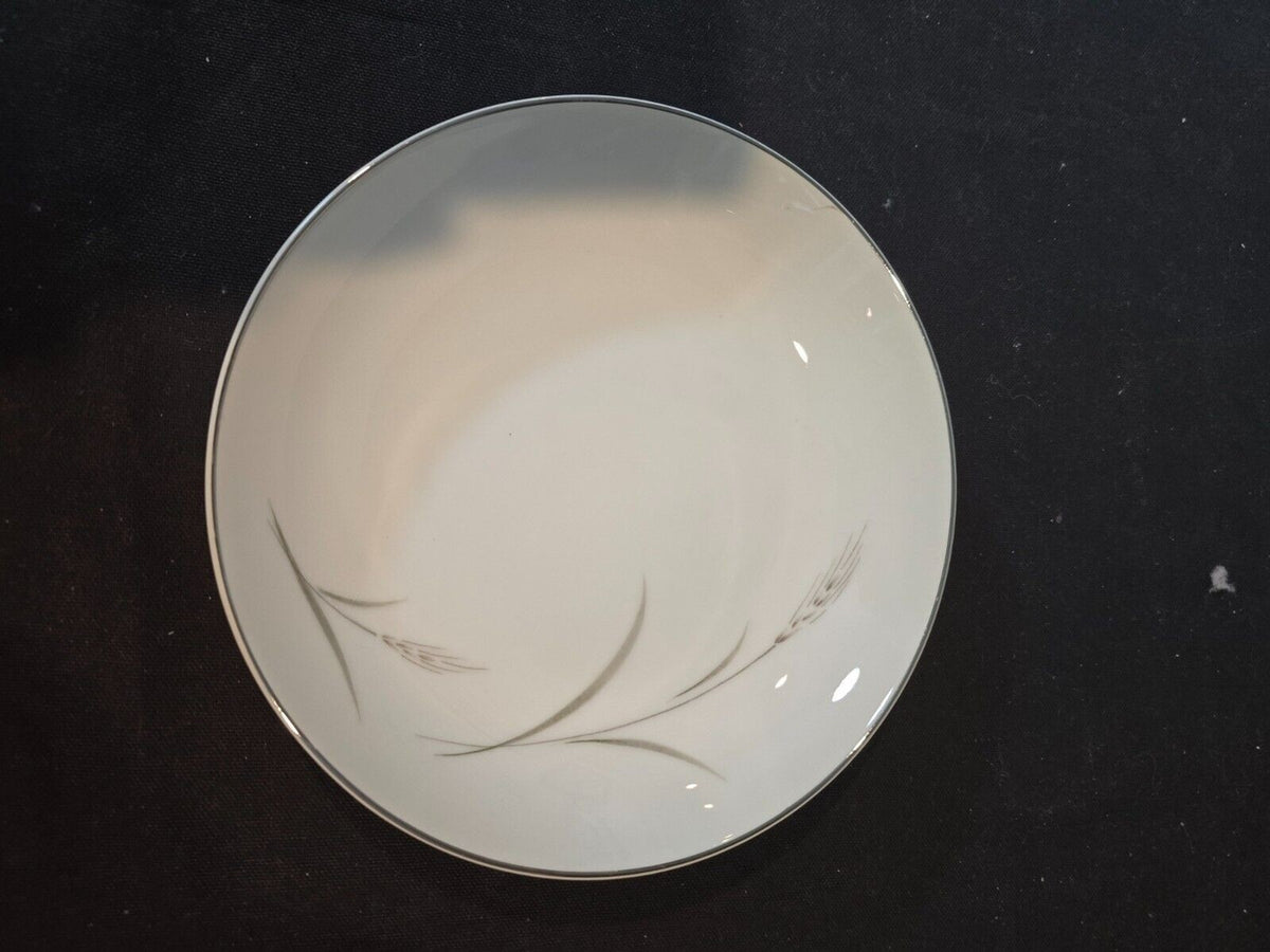 Set of 4  Mikasa Aries 8262 7 3/4" Coup Soup Bowl - Wheat W/Green & Gray Stalk