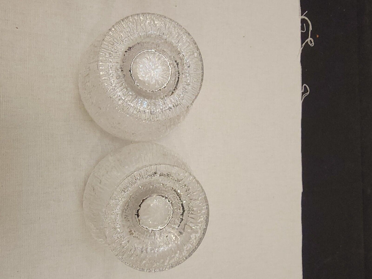 Set of 4 Iittala Kekkerit Timo Sarpaneva Glass Desert Bowls Finland 1970's