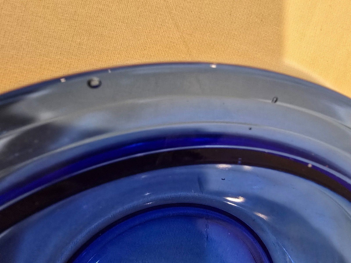 Hazel Atlas Moderntone Cobalt Large Mixing Bowl – Depression Glass – Vtg 1930s