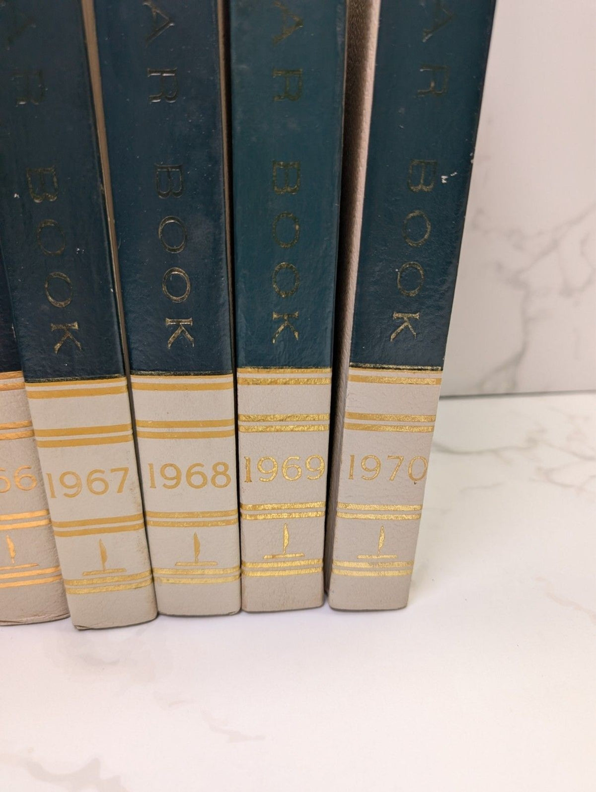 The World Book Encyclopedia Year Book Set 1965–1970 Vietnam Era 6 Volumes HC