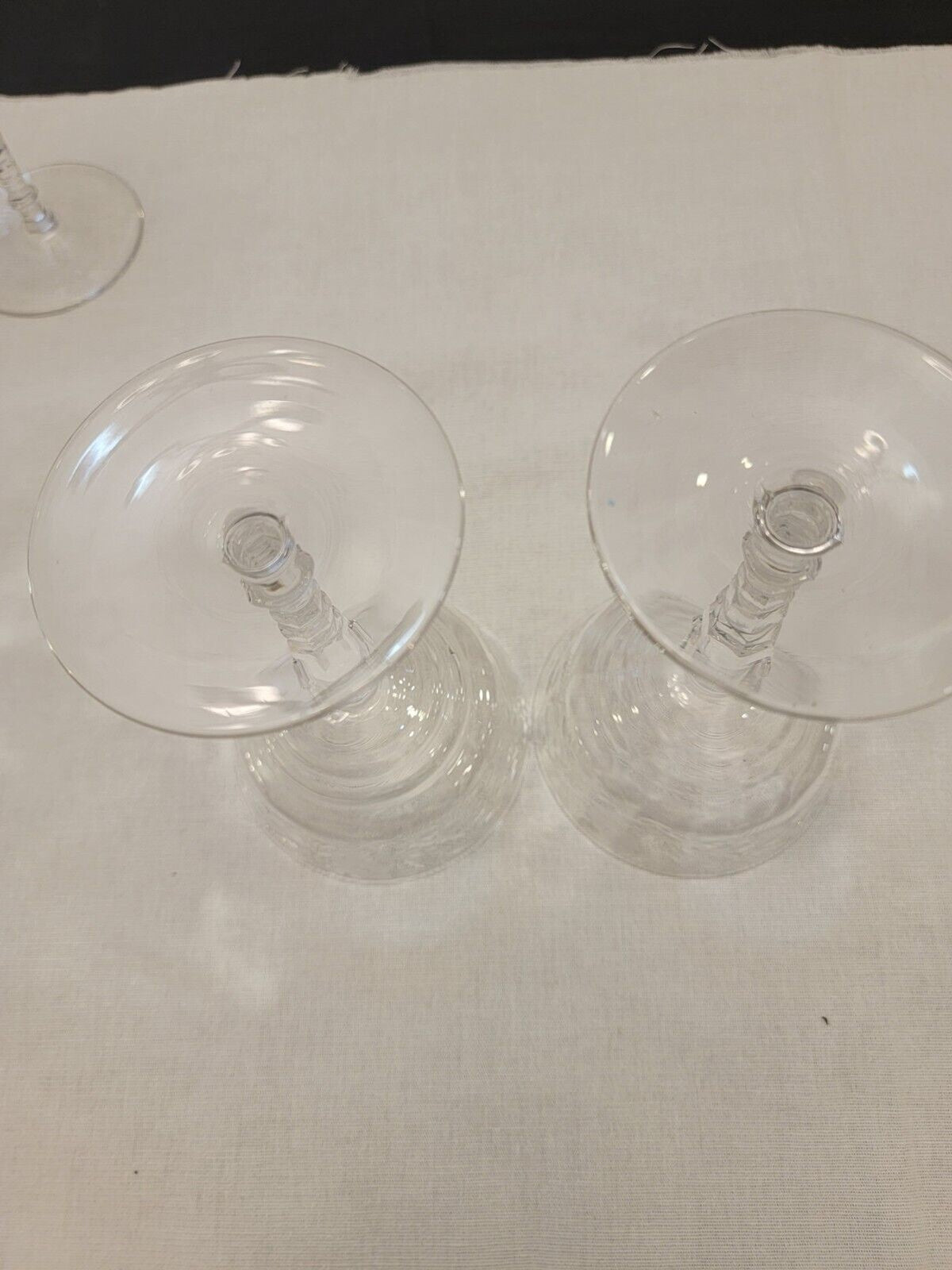 Set of 5 #2006 Libbey Rock Sharpe Marshfield Tall Champagne/Sherbet