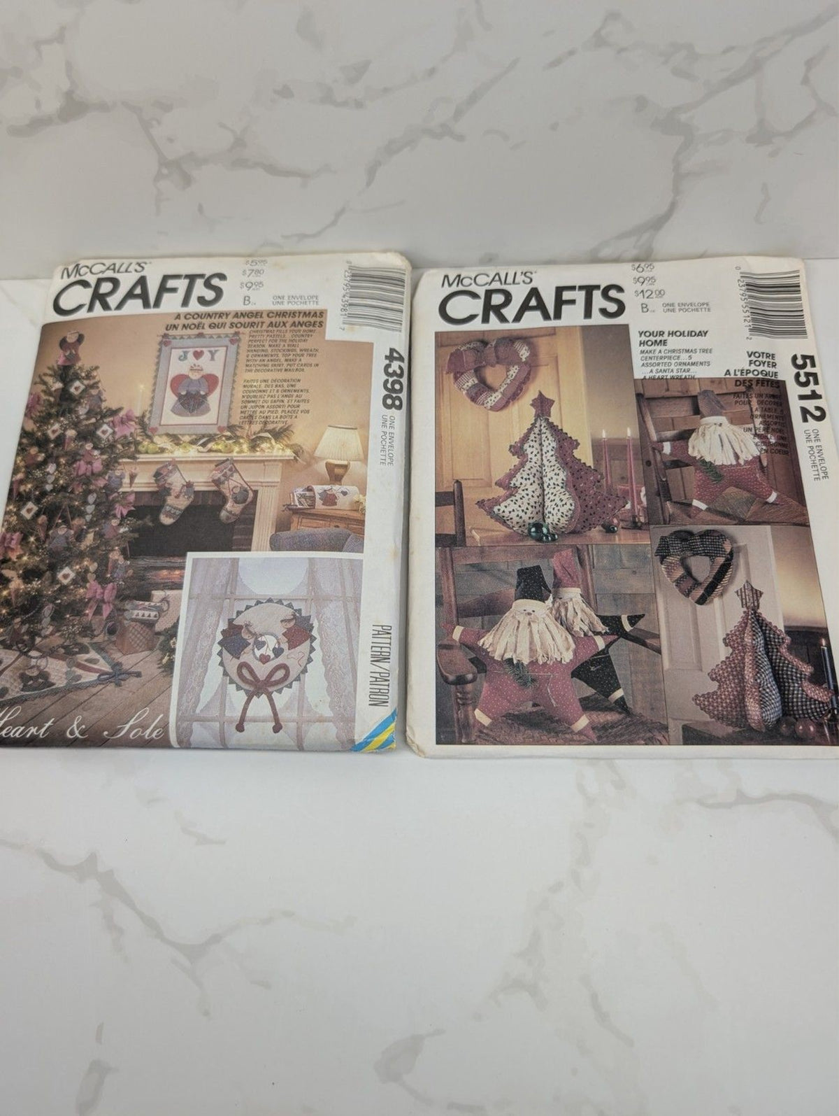 McCall’s Crafts Christmas Pattern Lot 4398 5512 6159 8440 P372 Uncut Holiday
