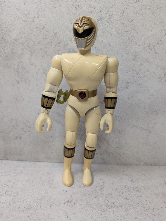 1995 Bandai Mighty Morphin Power Rangers Talking White Ranger – Works (Gurgling)