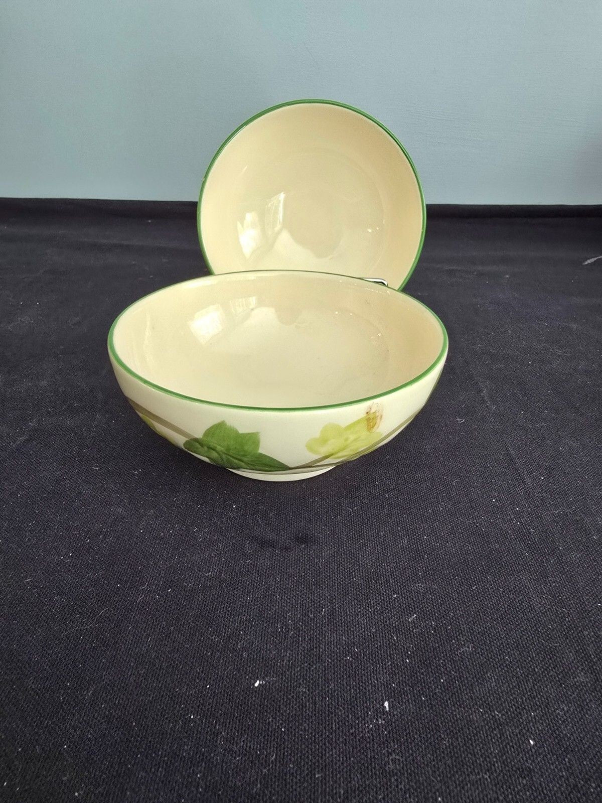 Set of 2 Franciscan Ivy II by Johnson Bros Coupe Soup Cereal Bowls -England