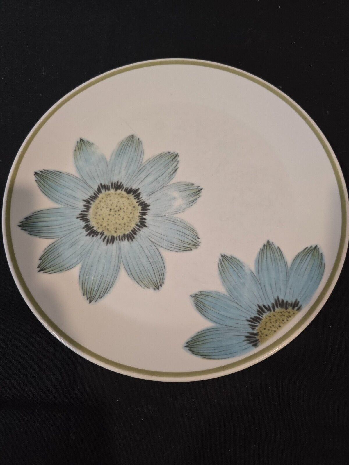 Set 2 Noritake Progression China Up-Sa Daisy 10 1/4" Dinner Plates 9001 Blue