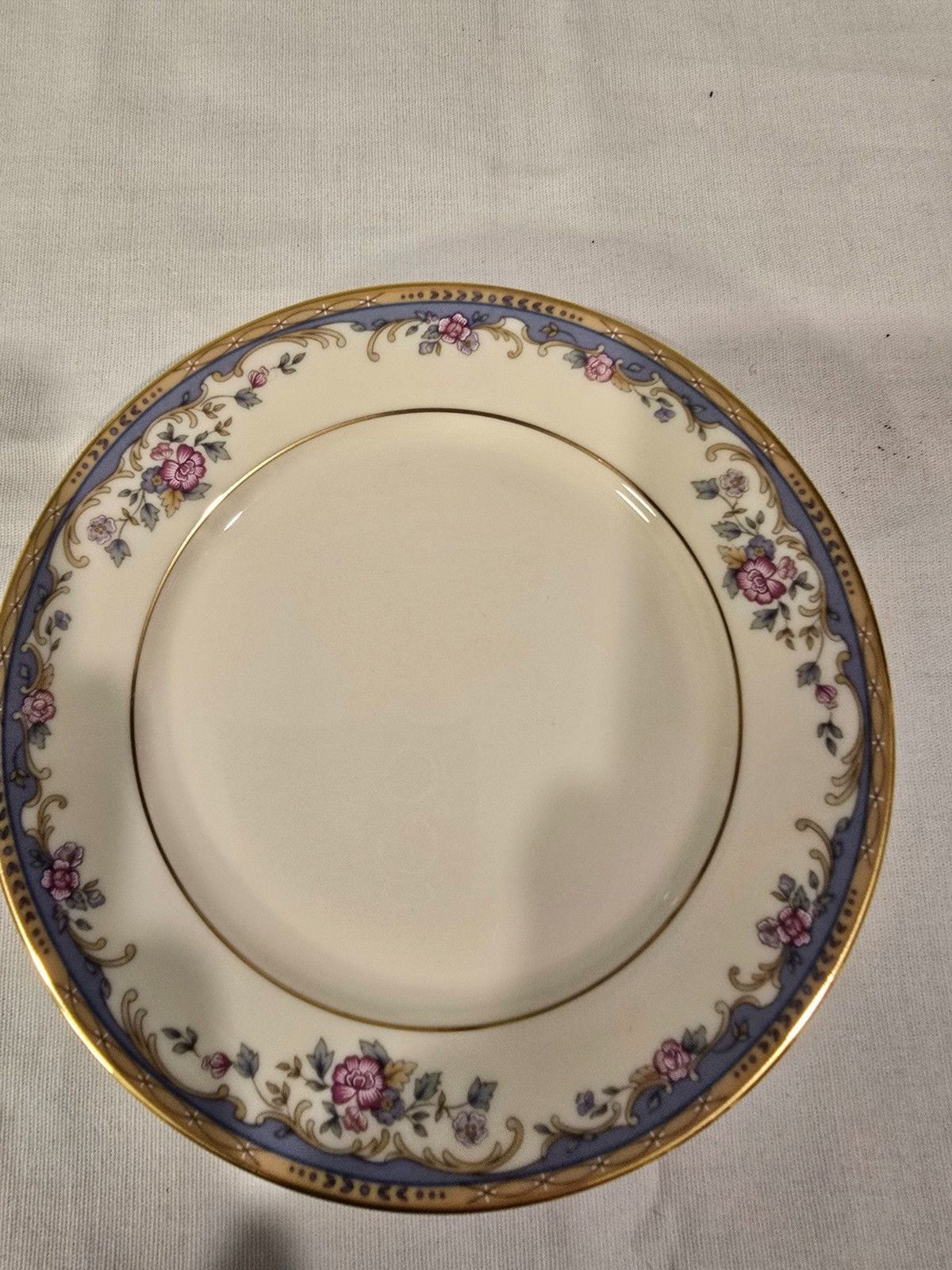Lenox Southern Vista Bread & Butter Plates 6 1/2" Set of 2 Floral Gold