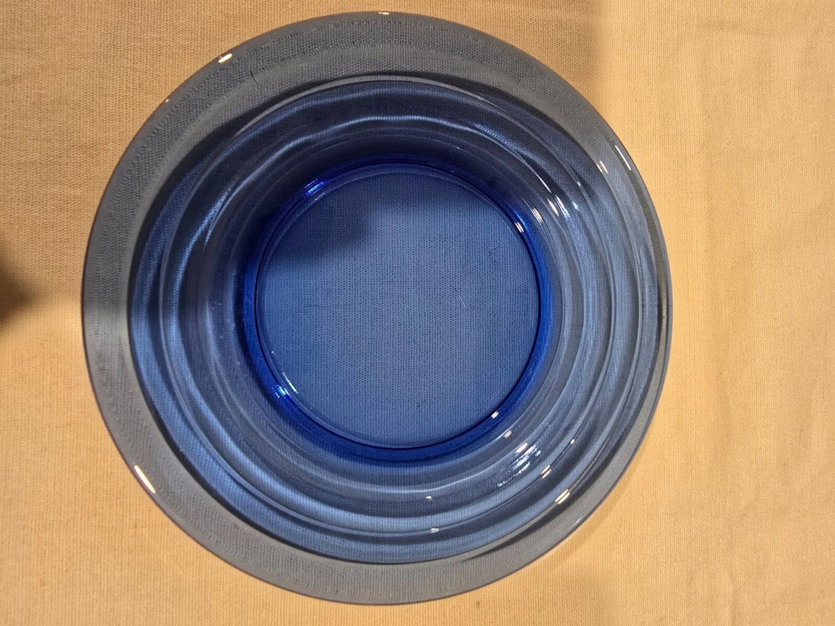 Hazel Atlas Cobalt Moderntone 6" Desert Plate – Depression Glass – 1930s–50