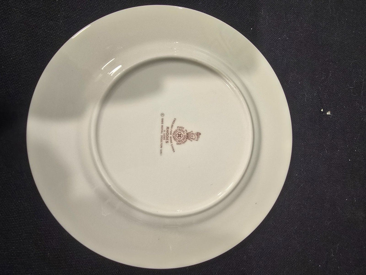 4 Royal Doulton “Rhodes” H.5099 Bread & Butter Plates – English Fine Bone China