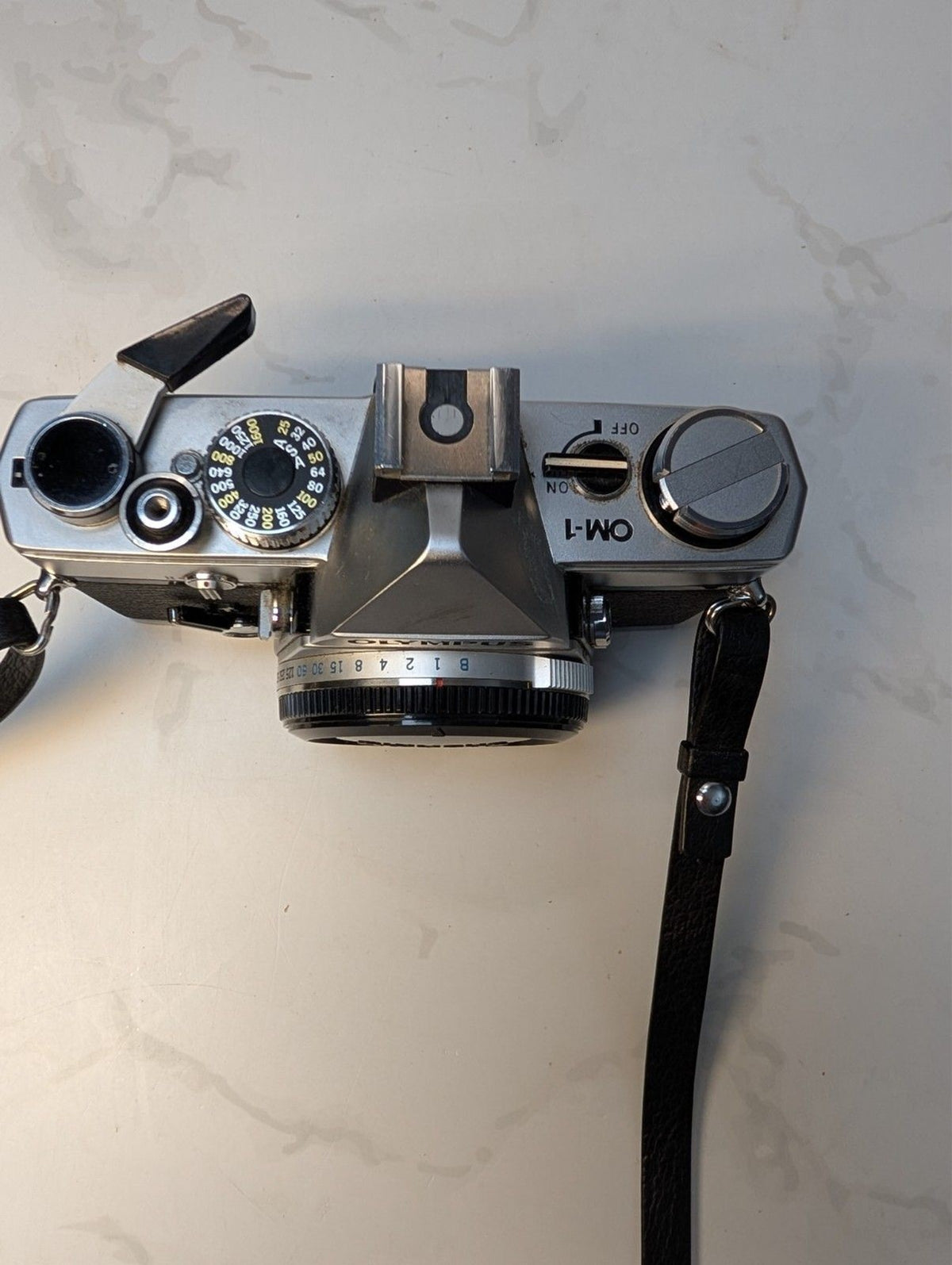 Olympus OM-1 MD 35mm SLR Film Camera Body w/ Original Case Tested Working