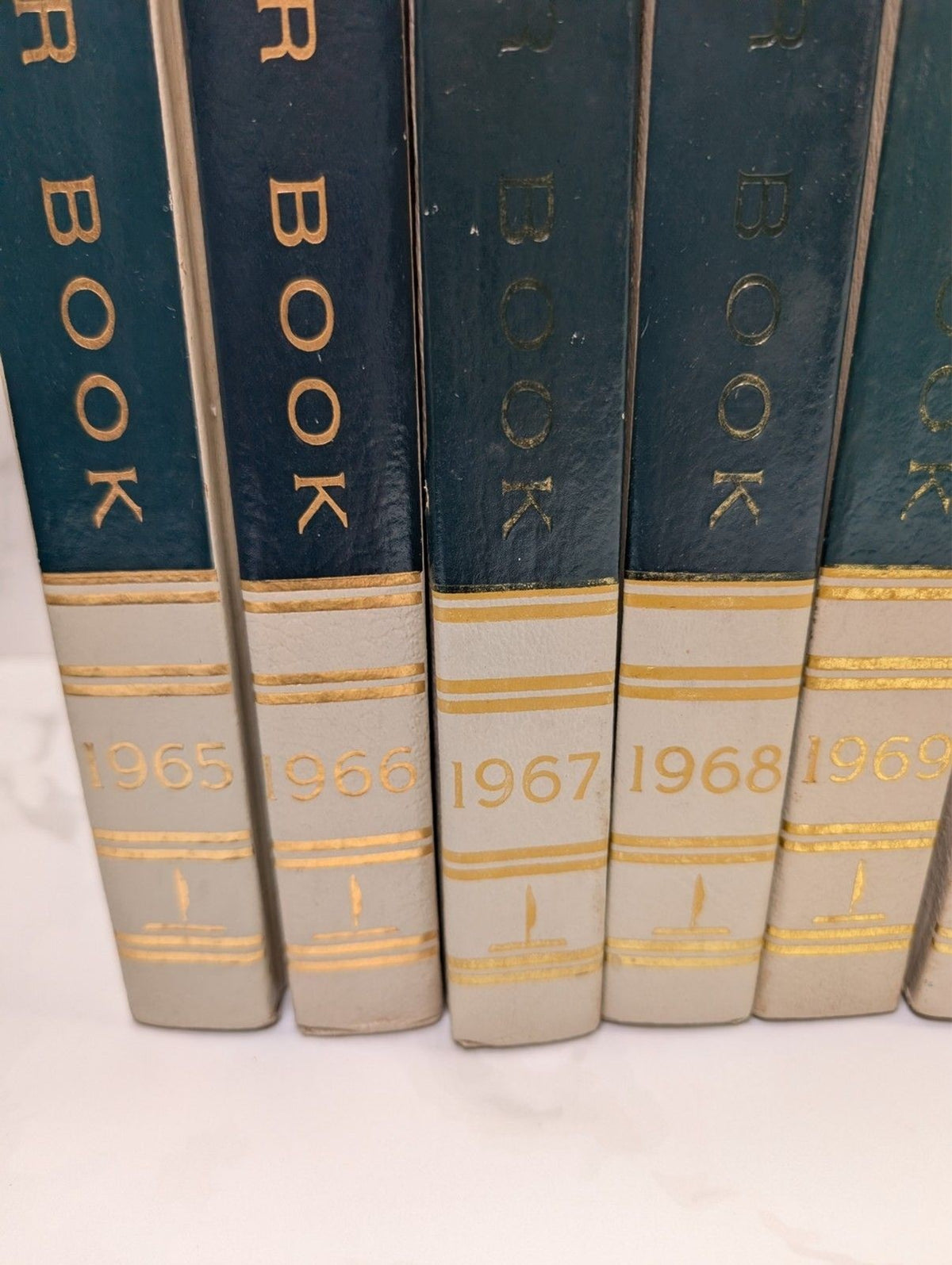 The World Book Encyclopedia Year Book Set 1965–1970 Vietnam Era 6 Volumes HC