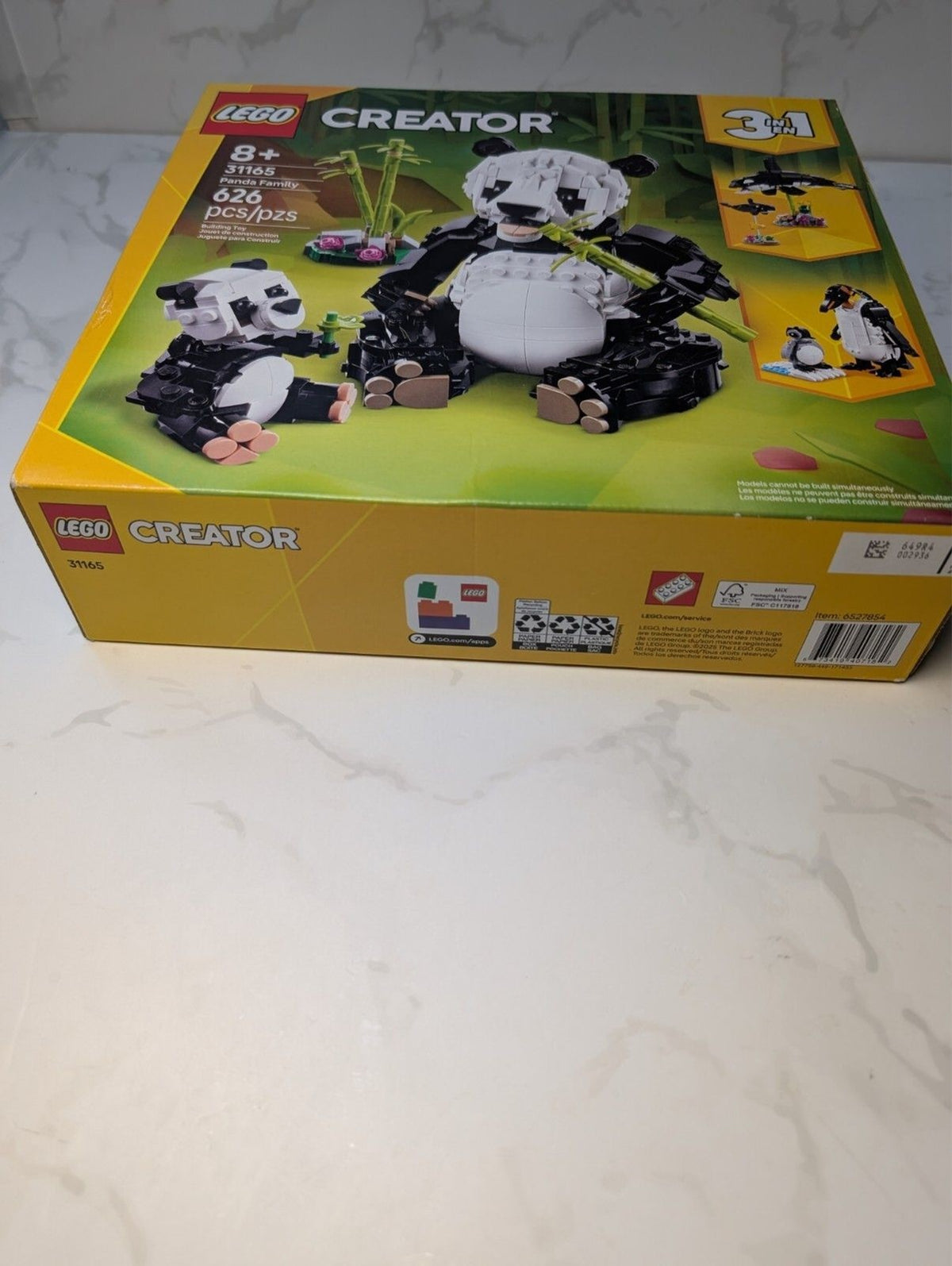 LEGO Creator 31165 Panda Family 3 in 1 Set Factory Sealed 626 Pieces